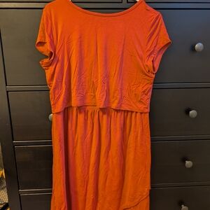 GAP Vibrant Orange Midi Dress